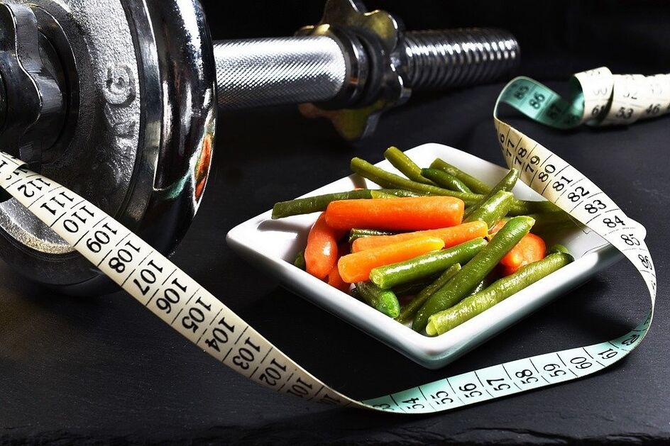 Kilo kaybı için spor ve sebzeler