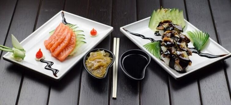 Kilo kaybı için Japon diyetinin menüsündeki yemekler